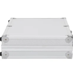 vidaXL våbenkasse aluminium ABS sølv