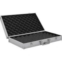vidaXL våbenkasse aluminium ABS sølv