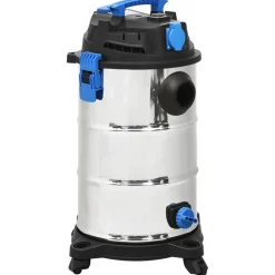 vidaXL våd-/tørstøvsuger 1200 W 30 l sølvfarvet