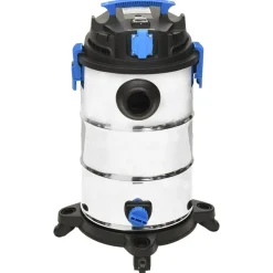 vidaXL våd-/tørstøvsuger 1200 W 30 l sølvfarvet