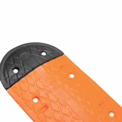 vidaXL vejbump 129x32,5x4 cm gummi gul og sort