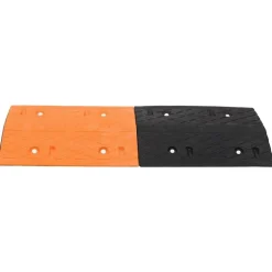 vidaXL vejbump 97x32,5x4 cm gummi gul og sort