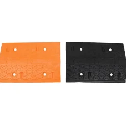 vidaXL vejbump 97x32,5x4 cm gummi gul og sort