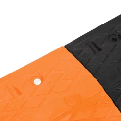vidaXL vejbump 97x32,5x4 cm gummi gul og sort