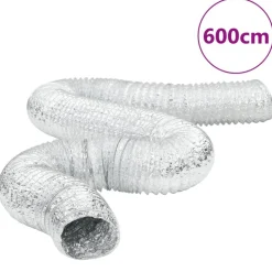 vidaXL ventilationsslange 6 m Ø10 cm aluminium