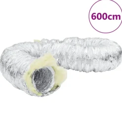 vidaXL ventilationsslange 6 m Ø10 cm isoleret aluminium