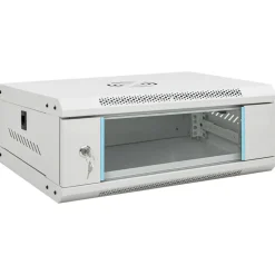 vidaXL væghængt netværksskab 53x40x21 cm 4U IP20 19"
