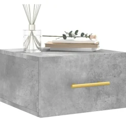 vidaXL væghængt sengebord 35x35x20 cm betongrå