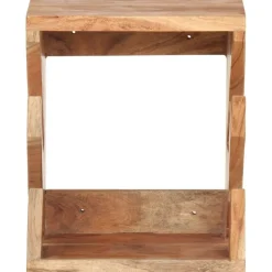 vidaXL væghængt skateboardstativ 25x20x30 cm massivt akacietræ