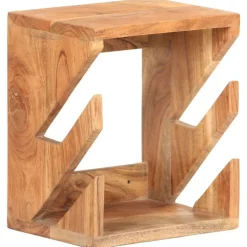 vidaXL væghængt skateboardstativ 25x20x30 cm massivt akacietræ