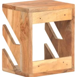 vidaXL væghængt skateboardstativ 25x20x30 cm massivt akacietræ