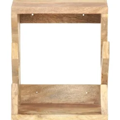 vidaXL væghængt skateboardstativ 25x20x30 cm massivt mangotræ