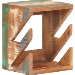 vidaXL væghængt skateboardstativ 25x20x30 cm massivt genbrugstræ