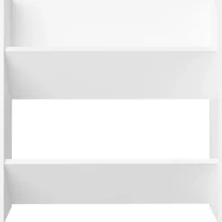 vidaXL væghængt skoskab 4 stk. 60x18x60 cm konstrueret træ hvid