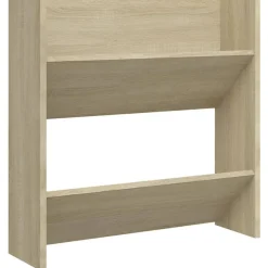 vidaXL væghængt skoskab 60x18x60 cm konstrueret træ sonoma-eg