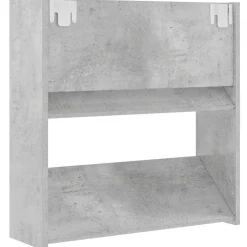 vidaXL væghængt skoskab 60x18x60 cm konstrueret træ betongrå