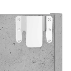 vidaXL væghængt skoskab 60x18x60 cm konstrueret træ betongrå