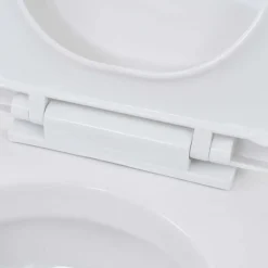 vidaXL væghængt toilet med skjult cisterne keramisk