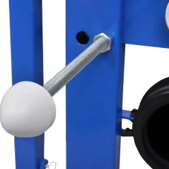 vidaXL væghængt toilet med skjult cisterne keramik sort