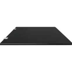 vidaXL væghængt urinalafskærmning 90x40 cm hærdet glas sort