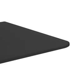 vidaXL væghængt urinalafskærmning 90x40 cm hærdet glas sort