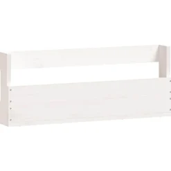vidaXL væghængte skohylder 2 stk. 59x9x23 cm massivt fyrretræ Hvid