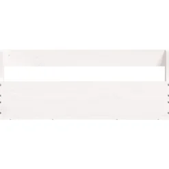 vidaXL væghængte skohylder 2 stk. 59x9x23 cm massivt fyrretræ Hvid