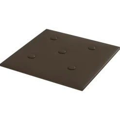 vidaXL Væghovedgærde 12 pcs Brun 30 x 30 cm Faux læder