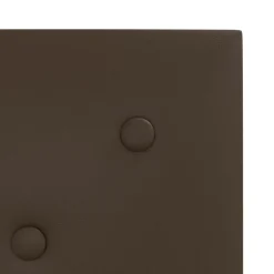 vidaXL Væghovedgærde 12 pcs Brun 30 x 30 cm Faux læder