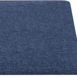 vidaXL Væghovedgærde 12 pcs Blå 30 x 15 cm Stof