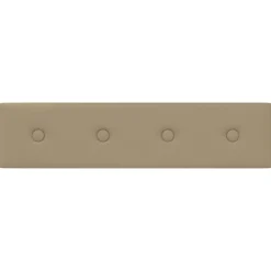 vidaXL Væghovedgærde 12 pcs Cappuccino 60 x 15 cm Faux læder