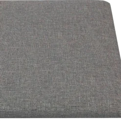 vidaXL Væghovedgærde 12 pcs Lysegrå 30 x 15 cm Stof