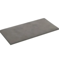 vidaXL Væghovedgærde 12 pcs Lysegrå 30 x 15 cm Fløjl