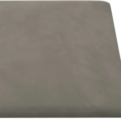 vidaXL Væghovedgærde 12 pcs Lysegrå 30 x 15 cm Fløjl