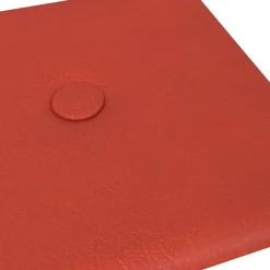 vidaXL Væghovedgærde 12 pcs Rød 30 x 15 cm Faux læder
