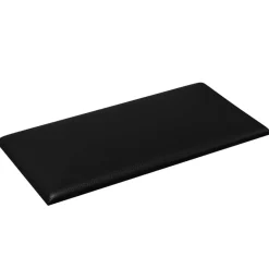 vidaXL Væghovedgærde 12 pcs Sort 30 x 15 cm Stof