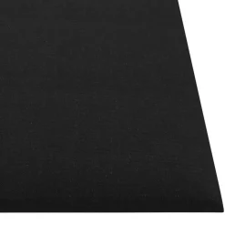 vidaXL Væghovedgærde 12 pcs Sort 30 x 30 cm Stof