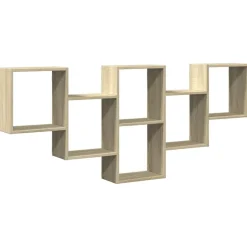 vidaXL væghylde 159x18x66 cm konstrueret træ sonoma-eg