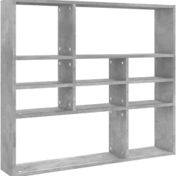 vidaXL væghylde 90x16x78 cm konstrueret træ betongrå