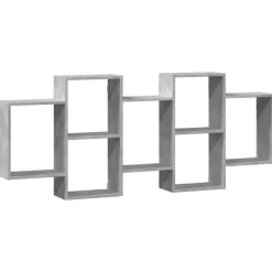 vidaXL væghylde 159x18x65 cm konstrueret træ betongrå