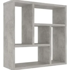 vidaXL væghylde 45,1x16x45,1 cm konstrueret træ betongrå