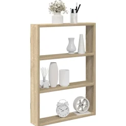 vidaXL væghylde 43x9x60 cm konstrueret træ sonoma-eg