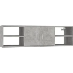 vidaXL væghylde 102x30x29 cm konstrueret træ betongrå