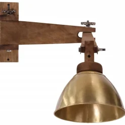 vidaXL væglamper 150 cm 25 W E27 antik messingfarve