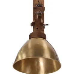 vidaXL væglamper 150 cm 25 W E27 antik messingfarve