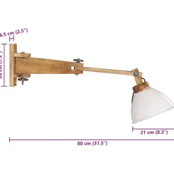 vidaXL væglamper 150 cm 25 W E27 hvid