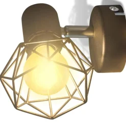 vidaXL væglamper 2 stk. med LED-pærer industriel stil sort