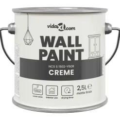 vidaXL Vægmaling Brun 2,5 L Vægprint