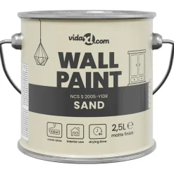 vidaXL Vægmaling Brun 2,5 L Vægprint