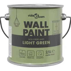 vidaXL Vægmaling Grøn 2,5 L Vægprint